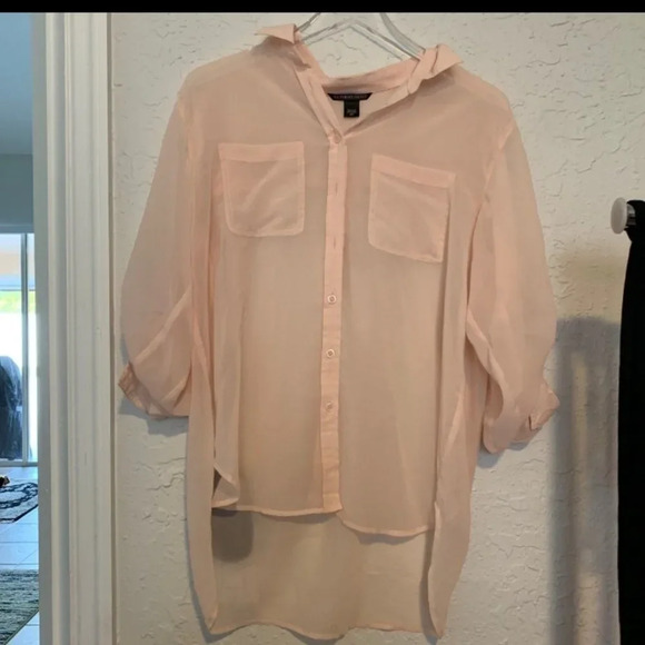 Victoria's Secret Sheer Button Down Shirt - Picture 1 of 1